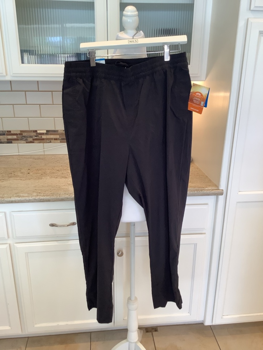 Columbia Black Pants Size Large NWT Pull On Drawstring Waist